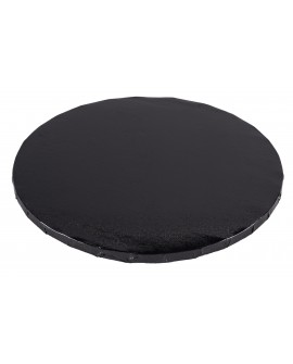 Podkład pod tort PC CZARNY SZTYWNY 20 cm