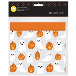 Torebeczki Wilton DUSZKI 20 szt Woreczki strunowe Halloween