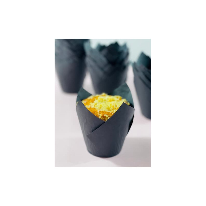 Papilotki tulipany CZARNE 200 szt