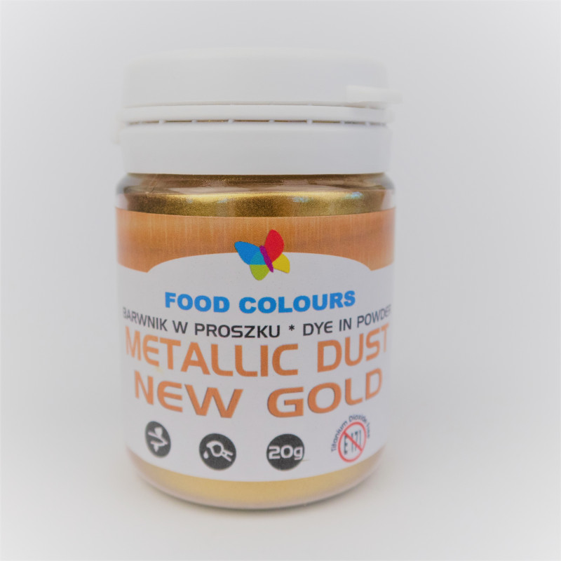 FC Metallic GOLD práškové barvivo 20g Zlato