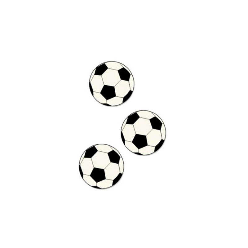 Opłatek na tort 3 cm Piłka nożna 18 szt. piłki