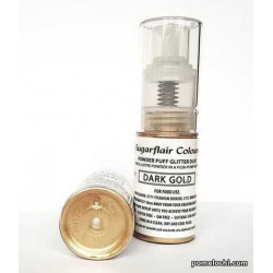 Dunkelgold Staubfarbstoffpumpe Sugarflair 10g Dunkelgold Dunkelgold Staubfarbstoffpumpe Sugarflair 10g Dunkelgold