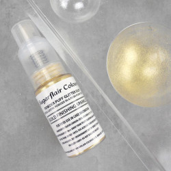 Barwnik pyłkowy ZŁOTO BŁYSZCZĄCE pompka 10g Sugarflair Gold Finish Sparkle