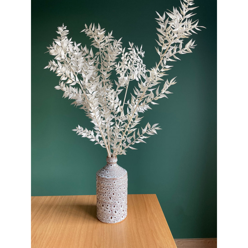 Suszone kwiaty Ozdoba na tort Suszki Ruskus bielony