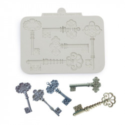 Silicone mold Katy Sue DECORATIVE KEYS