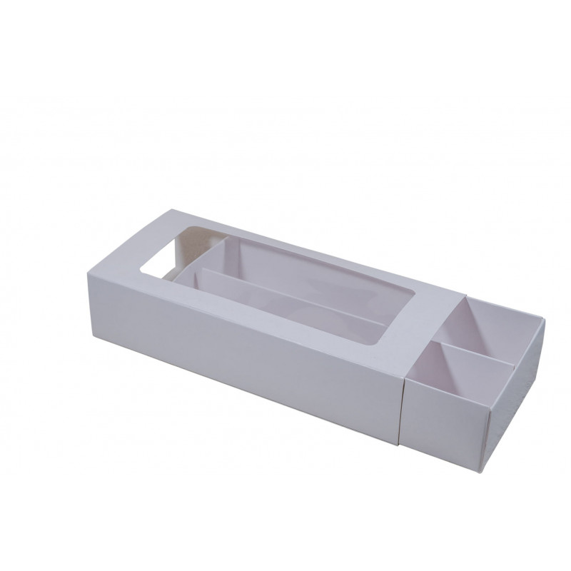 Pudełko kartonik na makaroniki Wysuwane 20x9 cm Zestaw 10 szt.