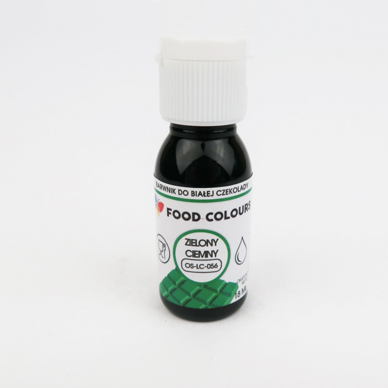 Barwnik olejowy Food Colours 18ml Zielony Ciemny