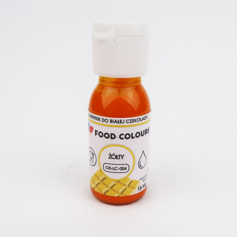 Barwnik olejowy Food Colours 18ml Żółty