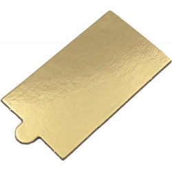 Zlatý banket 9,5 x 5,5 cm obdélníkový 100 ks. podložka na podnos