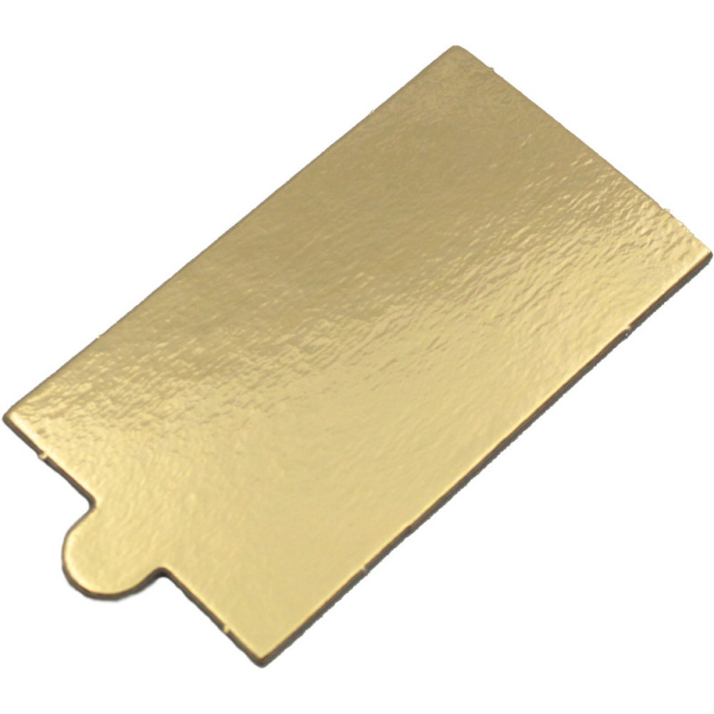 Gold Bankett-Tablett 9,5 x 5,5 cm rechteckig 100 Stück