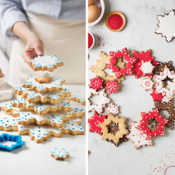 Decora 8 Stück Schneeflocken zum Basteln eines Weihnachtsbaums