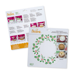 Szablon dekoracyjny Decora Świąteczny Girlanada 25 cm