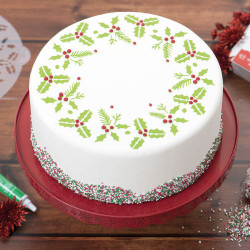 Dekorative Decora Weihnachtsschablone Girlanade 25 cm
