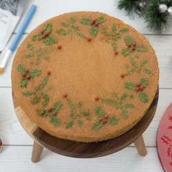 Dekorative Decora Weihnachtsschablone Girlanade 25 cm