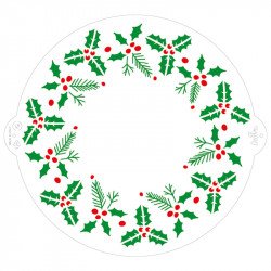 Dekorative Decora Weihnachtsschablone Girlanade 25 cm