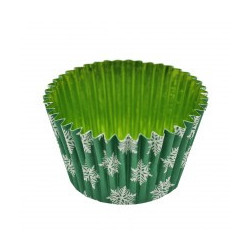 Papilotki ŚWIĄTECZNE Zielone 90 szt Foliowane