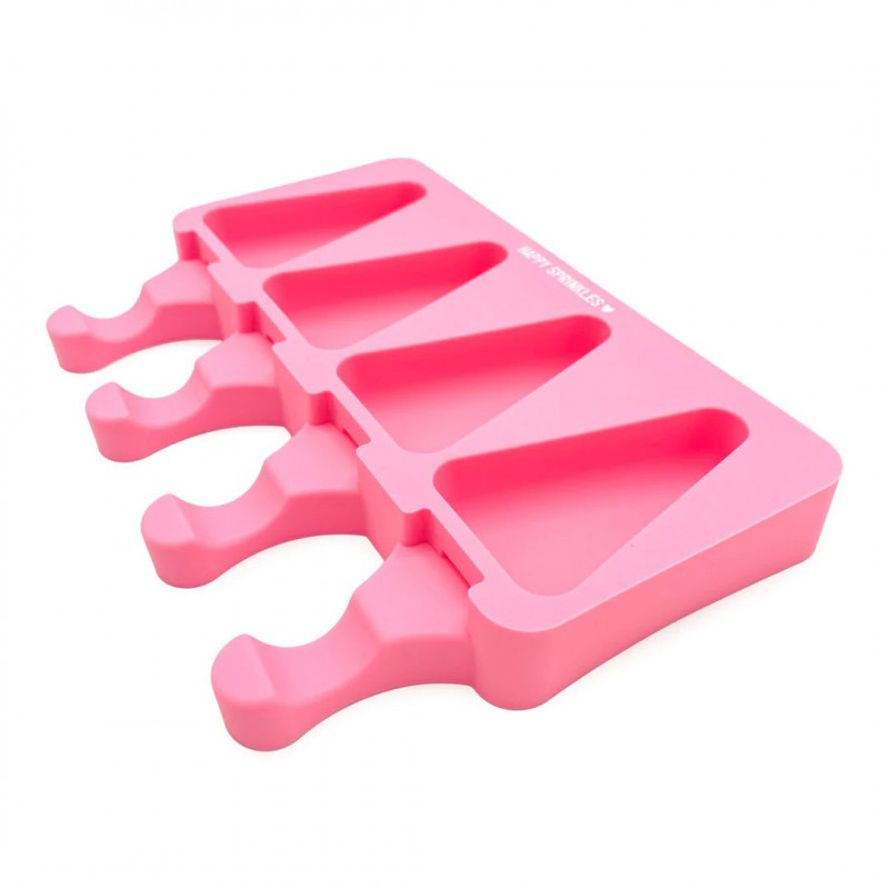 Forma silikonowa LODY TRÓJKĄTNE 4 gniazda Cakesicles