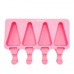 Forma silikonowa LODY TRÓJKĄTNE 4 gniazda Cakesicles