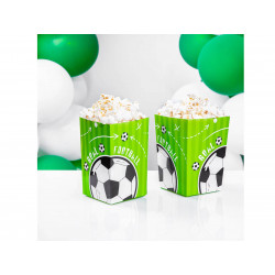 Pudełko na popcorn PP PIŁKA NOŻNA 6 szt.