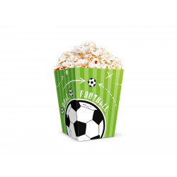 Pudełko na popcorn PP PIŁKA NOŻNA 6 szt.