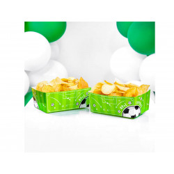 Pudełko na popcorn PP PIŁKA NOŻNA 3 szt. czipsy