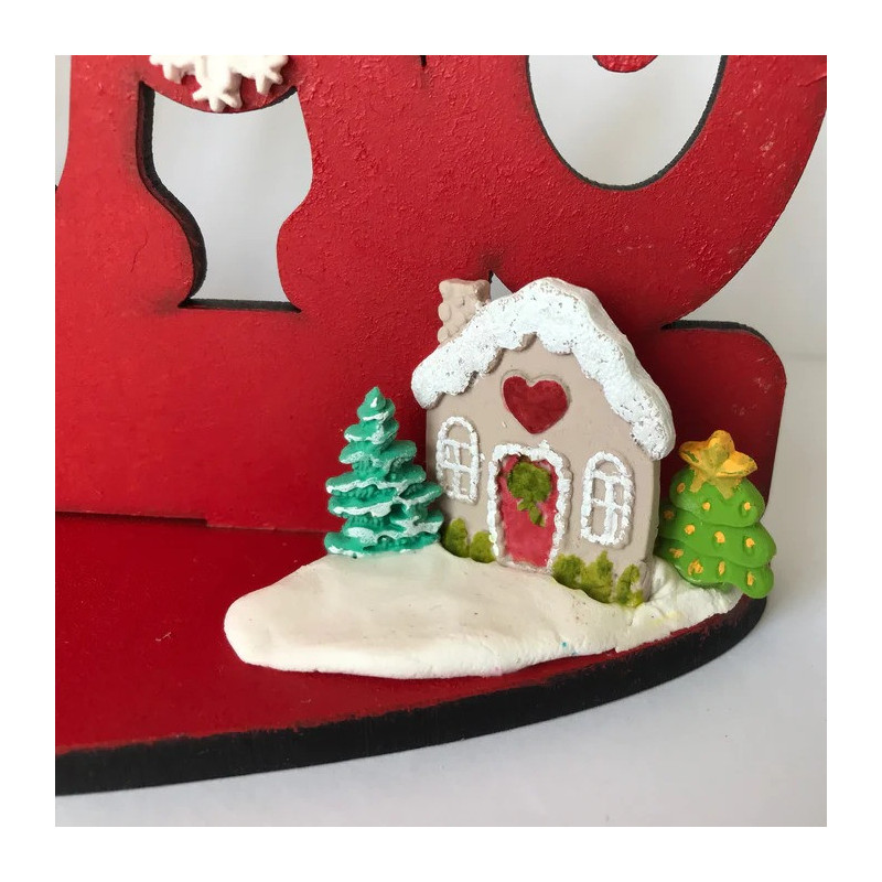 Forma silikonowa Katy Sue Mini Świąteczna ciastek domek cukierek