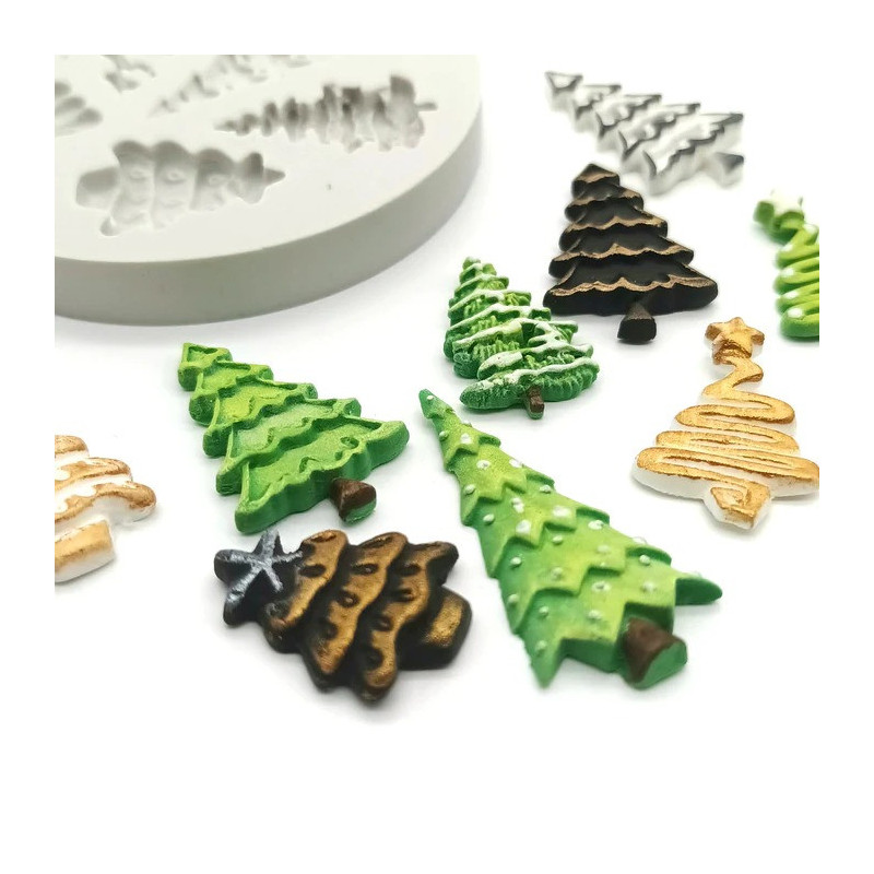 Forma silikonowa Katy Sue Mini Świąteczna Choinki