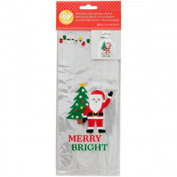 Sáčky na sladkosti 10x24 cm SANTA 20 ks Sáčky