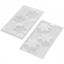 Forma Wilton CZEKOLADOWE ŚNIEŻYNKI 3D do mleka, gorącej czekolady