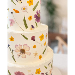 Getrocknete Blumen Kuchendekoration PRAISE Lametta Set von 45 Getrocknete Blumen Kuchendekoration PRAISE Lametta Set von 45