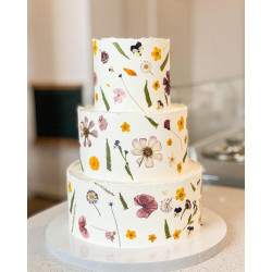 Getrocknete Blumen Kuchendekoration PRAISE Lametta Set von 45 Getrocknete Blumen Kuchendekoration PRAISE Lametta Set von 45