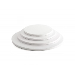 Podkład pod tort AC BIAŁY 12 mm SZTYWNY 40 cm - 5 szt.