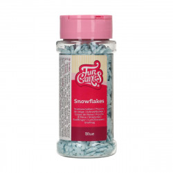 Fun Cakes posypka SNĚHOVÉ VLOČKY MODRÁ 50g
