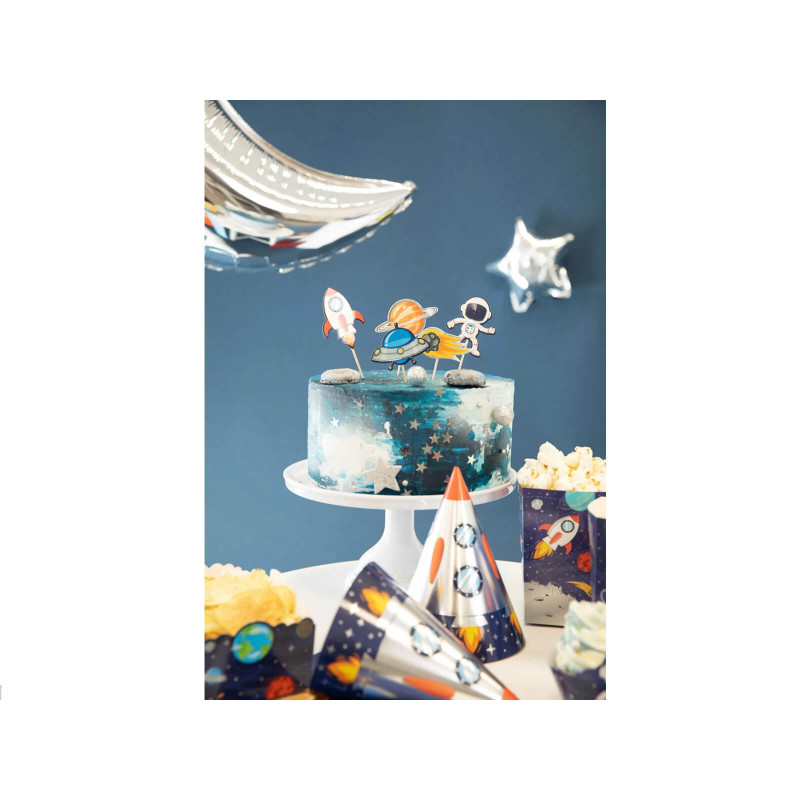 Pikery Kosmos Ozdoba na tort 7 szt. Toppery