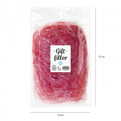 Wypełnienie papierowe Sianko 30 g Czerwone Opalizujące Cienkie