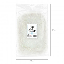 Wypełnienie papierowe Sianko 30 g Białe Opalizujące Cienkie