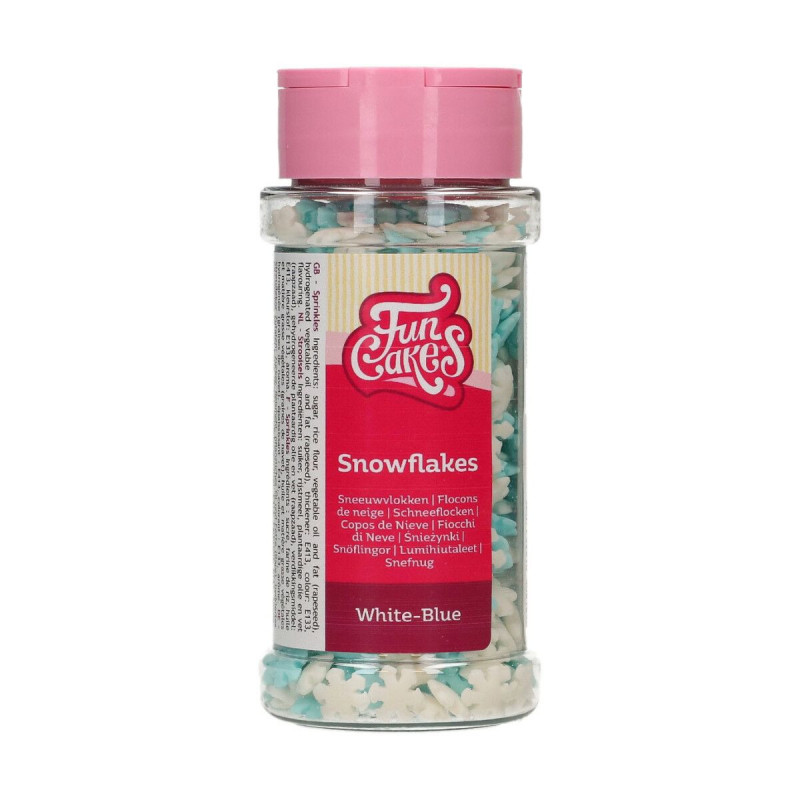 Fun Cakes Snowflakes BLUE - WHITE