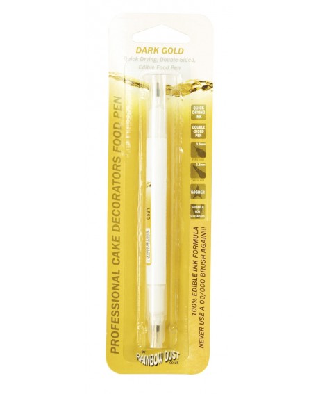 Lebensmittelstift, gold, beiderseitig RD Dark Gold