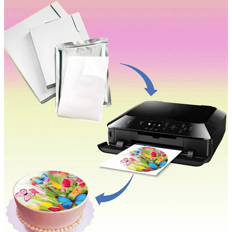 Papier cukrowy A4 do drukarki 25 arkuszy Fun Cakes Frosty Sheets