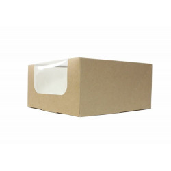 28x28x13 cm KRAFT-Paket mit Fenster 28x28x13 cm KRAFT-Paket mit Fenster