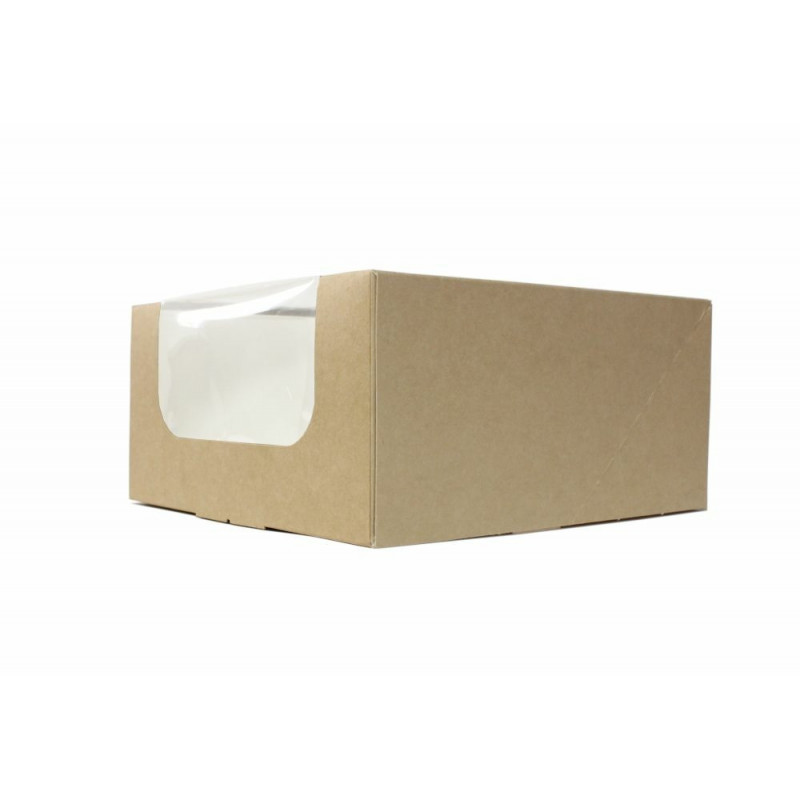 28x28x13 cm KRAFT-Paket mit Fenster