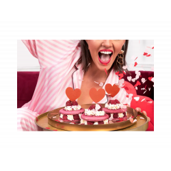 HEART PICKERS 6 pcs. Cupcake toppers