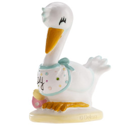 Baby Shower dekorative Figur BOCIAN