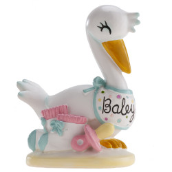 Figurka dekoracyjna BOCIAN Baby Shower
