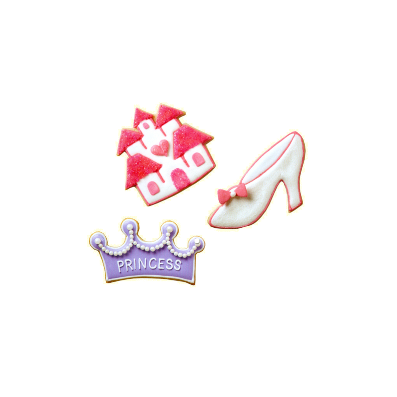 Wilton Ausstecher-Set 3 Stk. – Princess Castle Crown Shoe