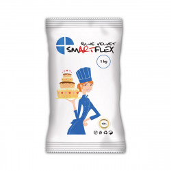 Zuckermasse(Fondant) Smartflex Velvet schwarz 0,7 kg Vanille