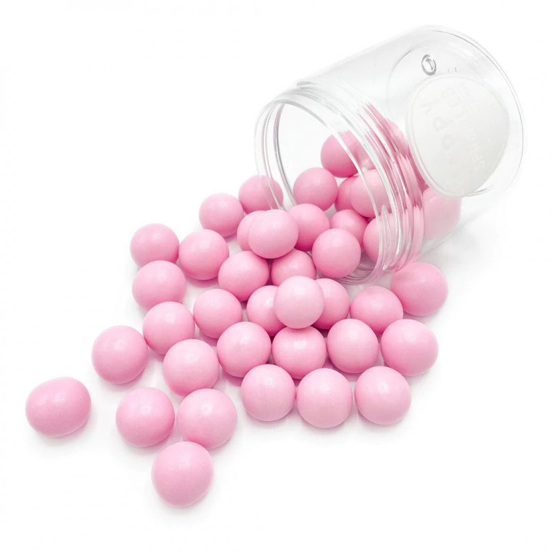 Posypka Happy Kule czekoladowe XXL RÓŻOWE 130g 18 mm