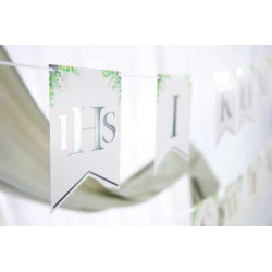 Baner Komunia Flagi 2.4 m Eukaliptus Srebrny