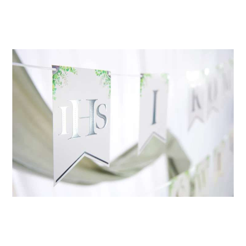 Baner Komunia Flagi 2.4 m Eukaliptus Srebrny