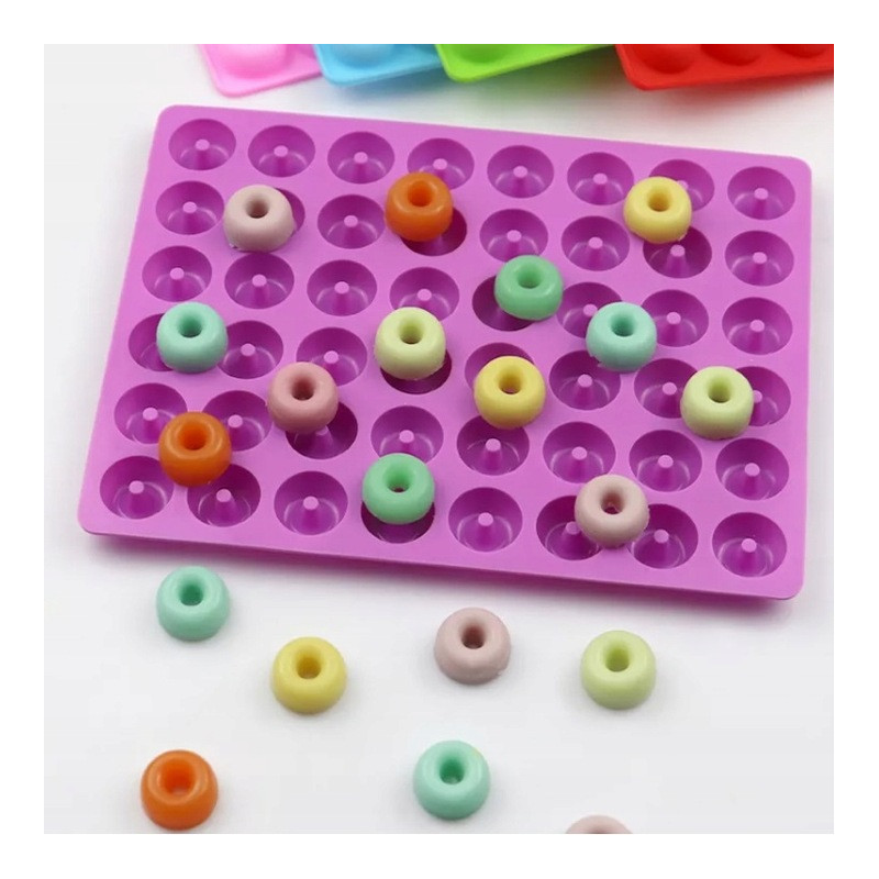 Silikonform MINI DONUTS 2 cm 48 Nester